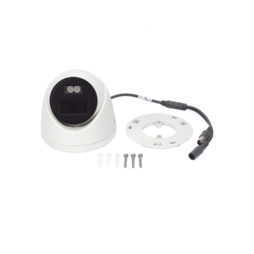 [Audio Bidireccional + Dual Light + ColorVu] Turret TURBOHD 2 Megapixel (1080p) / Lente 2.8 mm / 40 mts IR EXIR + 40 mts Luz Blanca / Micrófono y Bocina Integrado / Exterior IP67 / dWDR