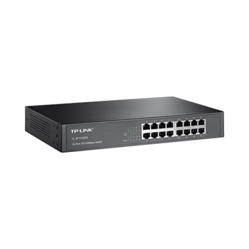 Switch no administrable de 16 puertos 10/100 Mbps de escritorio y para montaje en rack