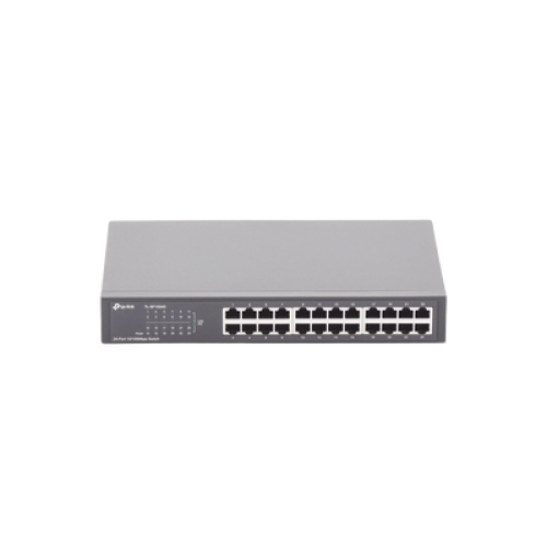 Switch no administrable de 24 puertos 10/100 Mbps para escritorio/rack