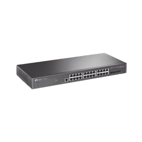 Switch Omada SDN Administrable / 24 puertos Gigabit y 4 puertos SFP+ / Funciones sFlow, QinQ y QoS / Administración centralizada OMADA Switch Omada SDN Administrable / 24 puertos Gigabit y 4 puertos SFP+ / Funciones sFlow, QinQ y QoS / Administración centralizada OMADA