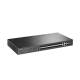 Switch de Fibra Óptica L2+ Omada / 24 puertos SFP 1GE / 4 Puertos Combinados SFP+/RJ45 Gigabit / 2 Puertos Consola RJ45|micro-SUB / Administración Centralizada Omada o Stand-Alone / Compatile con IPv6 /  Multicast IGMP