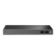 Switch de Fibra Óptica L2+ Omada / 24 puertos SFP 1GE / 4 Puertos Combinados SFP+/RJ45 Gigabit / 2 Puertos Consola RJ45|micro-SUB / Administración Centralizada Omada o Stand-Alone / Compatile con IPv6 /  Multicast IGMP