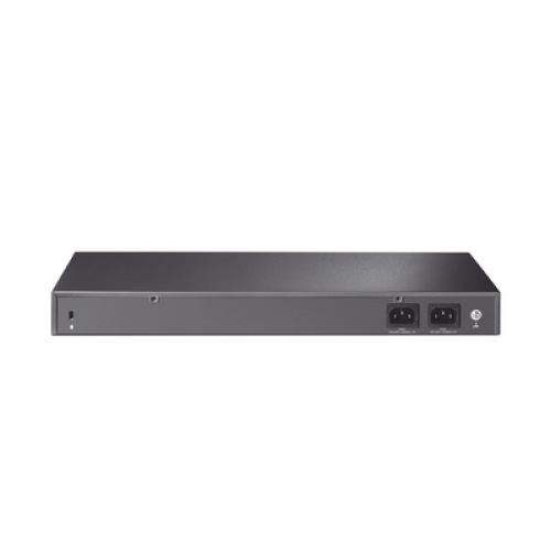 Switch Fibra Óptica L2+ Omada / 16 Puertos SFP+ 10G / 2 Puertos Consola (RJ45 y micro-USB) / Administración Centralizada Omada o Stand-Alone / Multicast IGMP / Calidad de Servicio / Montaje en Rack / Silencioso (sin ventiladores) Switch Fibra Óptica L2+ Omada / 16 Puertos SFP+ 10G / 2 Puertos Consola (RJ45 y micro-USB) / Administración Centralizada Omada o Stand-Alone / Multicast IGMP / Calidad de Servicio / Montaje en Rack / Silencioso (sin ventiladores)