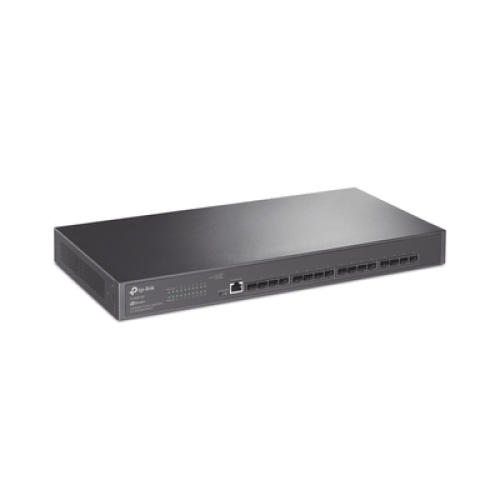 Switch Fibra Óptica L2+ Omada / 16 Puertos SFP+ 10G / 2 Puertos Consola (RJ45 y micro-USB) / Administración Centralizada Omada o Stand-Alone / Multicast IGMP / Calidad de Servicio / Montaje en Rack / Silencioso (sin ventiladores) Switch Fibra Óptica L2+ Omada / 16 Puertos SFP+ 10G / 2 Puertos Consola (RJ45 y micro-USB) / Administración Centralizada Omada o Stand-Alone / Multicast IGMP / Calidad de Servicio / Montaje en Rack / Silencioso (sin ventiladores)