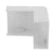 Esquinero exterior color blanco de PVC auto extinguible  para canaletas TMK1735, TMK1735SD (5310-02001) 