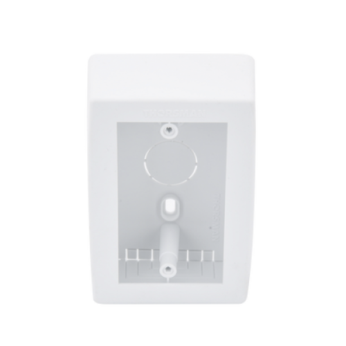 Caja de Registro Universal, Color Blanco de PVC Auto Extinguible (7902-02001)