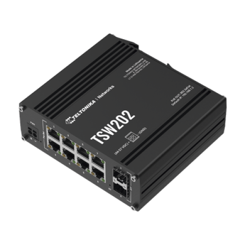 Switch Industrial Administrable L2, 8 puertos PoE 802.3af/at, Soporta Profinet