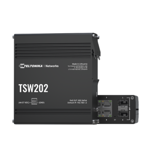 Switch Industrial Administrable L2, 8 puertos PoE 802.3af/at, Soporta Profinet