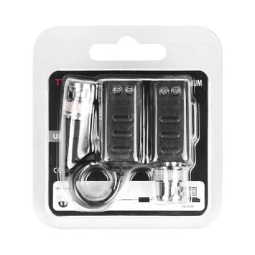 Kit de Transceptores (Baluns) con TERMINALES TIPO TORNILLO, Resolución 4K, Cable flexible COAXIAL Blindado  / COAXITRON / AUDIO POR COAXITRON / Menu OSD /Conector 100% COBRE / Calidad PREMIUM