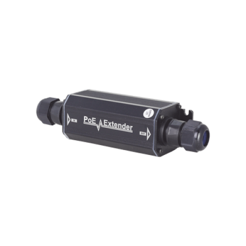 Extensor PoE / 100 Metros / Intemperie (IP66) /  60 Watts / 1 Puerto de Entrada  / 1 Puerto de Salida PoE / No requiere alimentación.