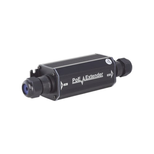 Extensor PoE / 100 Metros / Intemperie (IP66) /  60 Watts / 1 Puerto de Entrada  / 1 Puerto de Salida PoE / No requiere alimentación.