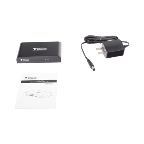 Divisor (Splitter) HDMI 4K de 1 entrada a 2 salidas / Soporta 4K×2K / HDMI 2.0 /  HDCP 2.2 / HDMI 3D / Longitud del cable de Entrada ≤30m, Salida ≤25m / Divide 1 Entrada de video HDMI  a 2 Salidas de Video HDMI (Simultaneas).