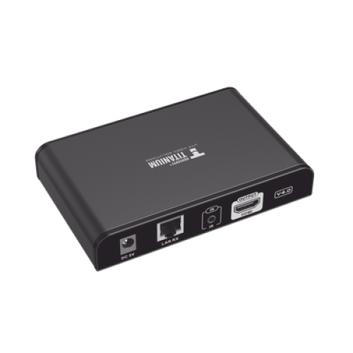 Receptor Compatible para Kits TT-383PRO4.0 / Resolución 1080P@60Hz / Cat 5e/6 / Distancia de 120 m / Control IR / Protocolo HDbitT / Compatible con Switch Gigabit .