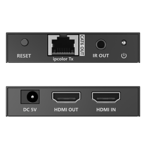 Kit Extensor HDMI para distancias de 70 metros / Resolución 4K x 2K@ 60 Hz/ Cat 6, 6a y 7 / IPCOLOR / CERO LATENCIA / SIN COMPRIMIR / Salida Loop / Control IR / Salida de audio de 3.5mm / PoC Kit Extensor HDMI para distancias de 70 metros / Resolución 4K x 2K@ 60 Hz/ Cat 6, 6a y 7 / IPCOLOR / CERO LATENCIA / SIN COMPRIMIR / Salida Loop / Control IR / Salida de audio de 3.5mm / PoC