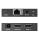 Kit Extensor HDMI para distancias de 70 metros / Resolución 4K x 2K@ 60 Hz/ Cat 6, 6a y 7 / IPCOLOR / CERO LATENCIA / SIN COMPRIMIR / Salida Loop / Control IR / Salida de audio de 3.5mm / PoC Kit Extensor HDMI para distancias de 70 metros / Resolución 4K x 2K@ 60 Hz/ Cat 6, 6a y 7 / IPCOLOR / CERO LATENCIA / SIN COMPRIMIR / Salida Loop / Control IR / Salida de audio de 3.5mm / PoC