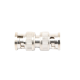 Adaptador tipo barril para 75 Ohm, de conector BNC macho a BNC macho, Níquel/ Oro/ Teflón.