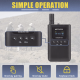 Kit para guía turístico de 1 transmisor y 10 receptores