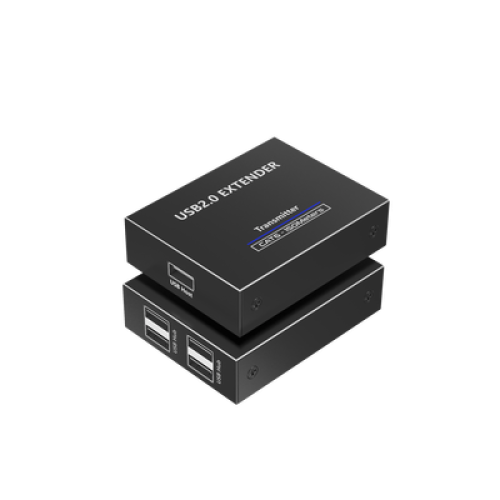 Kit EXTENSOR USB 2.0 de 4 Puertos para Distancias de Hasta  150 m | Soporta USB 2.0, USB 1.1 y USB 1.0 | UTP Cat 5e/6/6a/7 | Soporta Switch Gigabit | Ideal para Cámaras WEB, Impresoras, Escáner, Memorias, Mouse, etc.