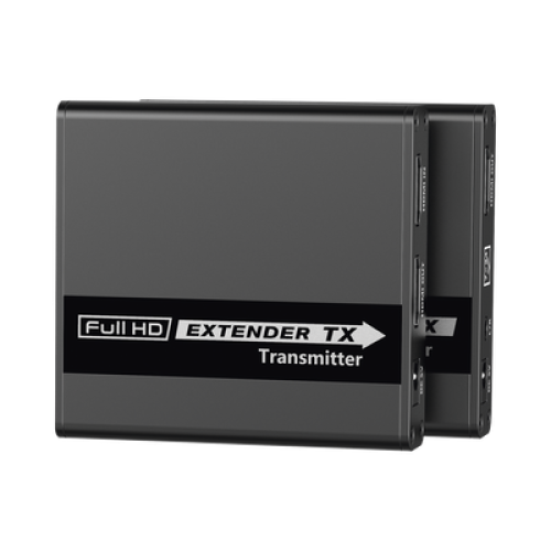 Kit Extensor HDMI para distancias de 70 metros / Soporta resoluciones 720 y 1080P @ 60 Hz / Cat 6, 6a y 7 / Cero Latencia / Uso 24/7 / HDR10 / Salida Loop /  Configuración EDID / Soporta control remoto del equipo fuente / Salida de audio de 3.5mm