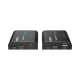 Kit extensor KVM (HDMI y USB) hasta 120 metros | Resolución 1080P @ 60 Hz | Soporta STP y UTP CAT6 | Soporta Switch Gigabit para control KVM múltiple | Soporta hasta 253 receptores | Transmite el Video y Controla tu DVR vía USB Kit extensor KVM (HDMI y USB) hasta 120 metros | Resolución 1080P @ 60 Hz | Soporta STP y UTP CAT6 | Soporta Switch Gigabit para control KVM múltiple | Soporta hasta 253 receptores | Transmite el Video y Controla tu DVR vía USB