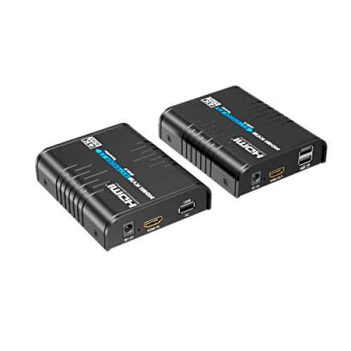 Extensor KVM HDMI 4K a 60 Hz | Transmisión hasta 120 mts con CAT6 | Resolución 4096x2160@60Hz | Ancho de Banda 18Gbps | HDCP1.4 y HDCP2.2 | Latencia 120~170ms | Conexión 1:1, 1:N, N:1, N:N