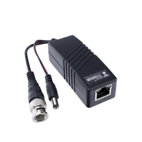 (TRANSCEPTOR) TRANSMISOR ACTIVO para Kits KITTT4PVTURBOX, KITTT8PVTURBOX, KITTT16PVTURBOX y KIT-TT16PVTURBOX-RX / Regula el voltaje de 36 Vcc a 12Vcc / HD-TVI/CVI/AHD/CVBS / Se instala del lado de la cámara. 
