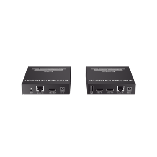 Kit Extensor KVM (HDMI y USB) hasta 120 metros | Transmite el Video y Controla tu DVR vía USB a distancia | Soporta resolución 4K @60Hz | Cat 6, 6a y 7 | Salida Loop en el Tx para visualización local  