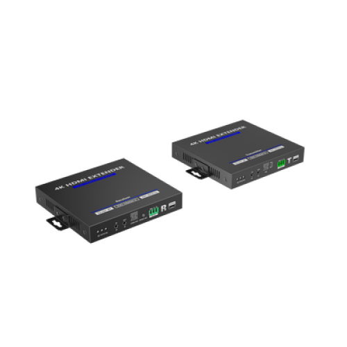 KIT EXTENSOR HDMI 4K@60HZ sobre IP GIGABIT | IPCOLOR | 100m en Conexión Uno a Uno |  Salida Loop | IR Bi-Direccional | RS232 | ARC | CERO LATENCIA | Soporta conexión Uno a Muchos/Switch en Cascada