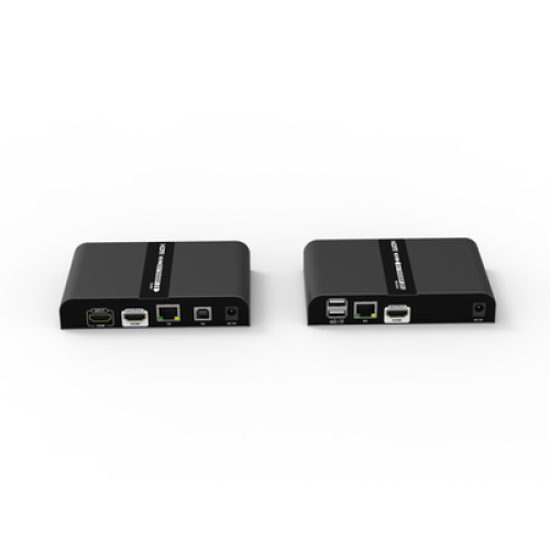 Kit extensor KVM (HDMI y USB 2.0) hasta 100 metros | Resolución 4K @ 30 Hz | Cat 6/6A/7 | CERO LATENCIA | Salida Loop | Soporta Switch Gigabit para control KVM múltiple | Soporta hasta 253 