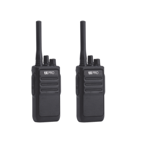 Par Radios Portátiles Analógicos UHF 400-470 MHz / 2W / 16 Canales / Preconfigurados / Listos para Usar