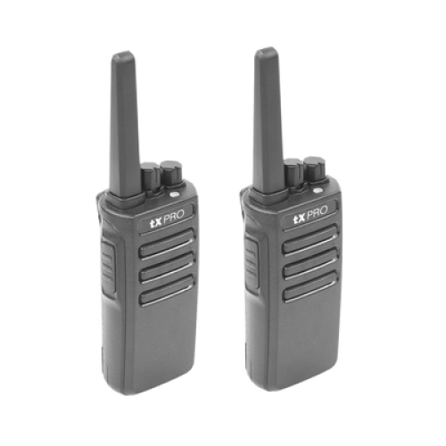 Par Radios Portátiles Analógicos UHF 400-470 MHz / 5W / 16 Canales / Scrambler / Preconfigurados