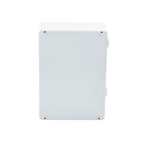 Gabinete de Aluminio para Exterior (IP66) de 390 x 280 x 158 mm con Rápida Disipación de Calor, Cierre por Tornillos con Bisagra.