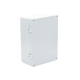 Gabinete de Aluminio para Exterior (IP66) de 390 x 280 x 158 mm con Rápida Disipación de Calor, Cierre por Tornillos con Bisagra.