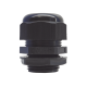 Conector Plástico Negro Tipo Glándula para Rosca NPT 1