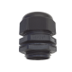 Conector Plástico Negro Tipo Glándula para Rosca NPT 1