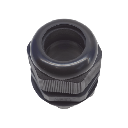 Conector Plástico Negro Tipo Glándula para Rosca NPT 1
