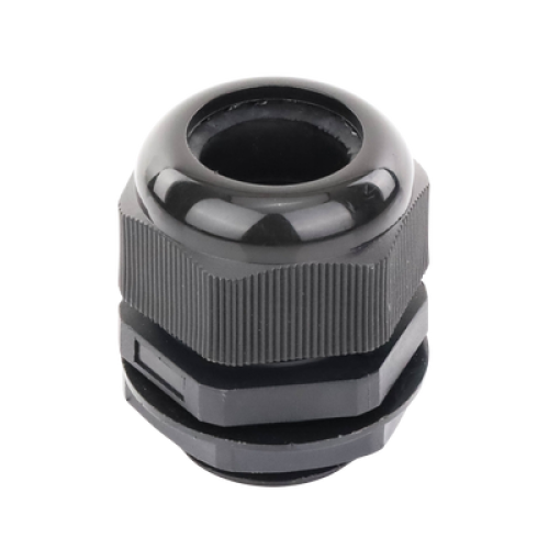 Conector Plástico Negro Tipo Glándula para Rosca NPT 1