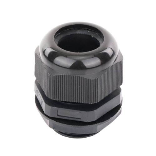 Conector Plástico Negro Tipo Glándula para Rosca NPT 1