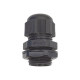 Conector Plástico Negro Tipo Glándula para Rosca NPT 1/2