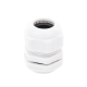 Conector Plástico Blanco Tipo Glándula para Rosca NPT 3/4