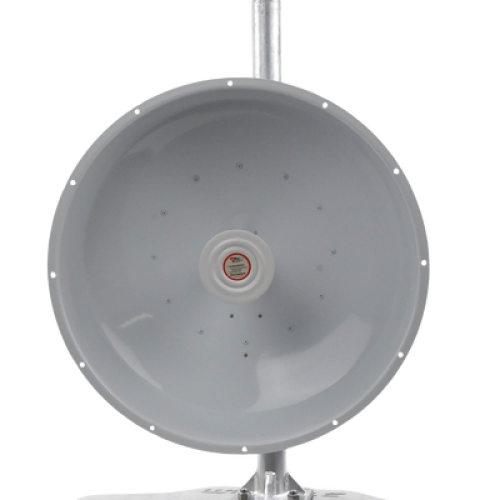 Antena direccional de alta resistencia, Ganancia 30 dBi, (4.9 -6.5 GHz), Plato hondo para mayor inmunidad al ruido, Conectores N-Hembra, Montaje y radomo incluido 