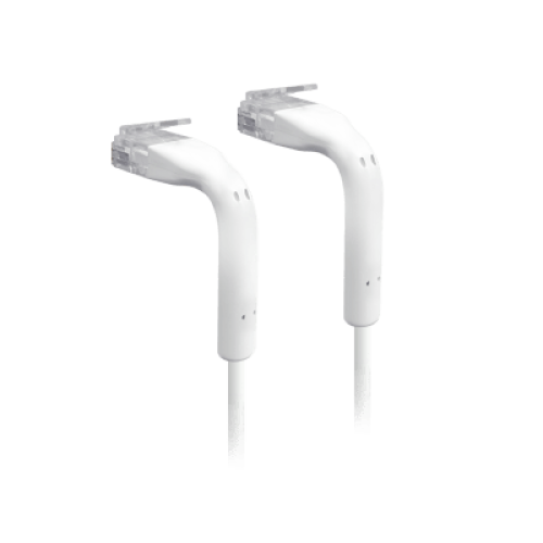 UniFi Patch Cable Cat6 Ultradelgado GbE con Botas Flexibles, Color Blanco, 0.1 Metros (0.33 Pies)