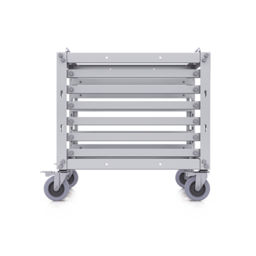 Rack Abierto 6U Compacto y Apilable sin Herramientas para Equipos UniFi, Ensamblaje Toolless, Ruedas con Seguro y Expansión a 12U con Kit de Apilado