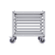 Rack Abierto 6U Compacto y Apilable sin Herramientas para Equipos UniFi, Ensamblaje Toolless, Ruedas con Seguro y Expansión a 12U con Kit de Apilado