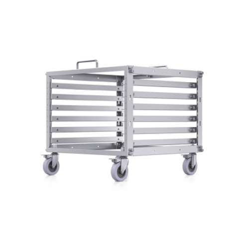 Rack Abierto 6U Compacto y Apilable sin Herramientas para Equipos UniFi, Ensamblaje Toolless, Ruedas con Seguro y Expansión a 12U con Kit de Apilado