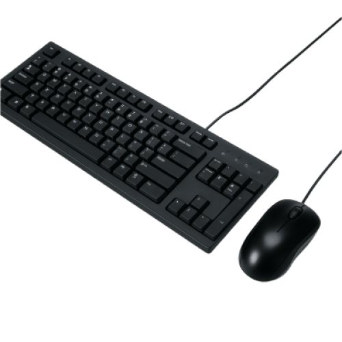 KIt de Teclado y Mouse Cableado / Diseño Elegante y Silencioso (No Requiere Drivers)