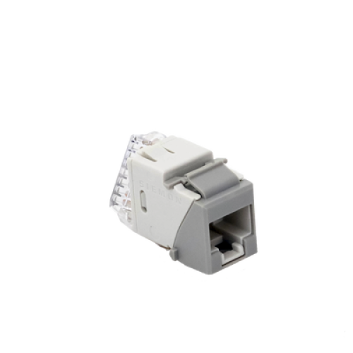 Jack Ultramax Cat5e, UTP, Tipo Keystone, Color Gris, Punch Down