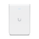 Access Point UniFi U6 In Wall/Montaje p/pared, WIFI 6 2.4 Y 5 Ghz, hasta 5.3 Gbps, 1 pto PoE In, 4 ptos secundarios (1 PoE Out)