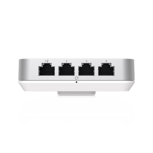 Access Point UniFi U6 In Wall/Montaje p/pared, WIFI 6 2.4 Y 5 Ghz, hasta 5.3 Gbps, 1 pto PoE In, 4 ptos secundarios (1 PoE Out)
