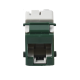 Jack Ultramax Cat6, UTP, Tipo Keystone, Color Verde, Punch Down